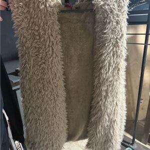 Faux Fur Tan Vest